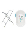 BB-B019801/006,Badabulle - Set cadita ergonomica si suport pentru cadita Fun - White