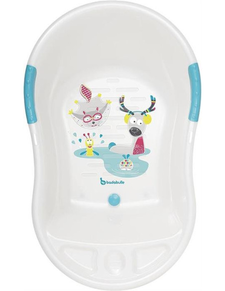 BB-B019801/006,Badabulle - Set cadita ergonomica si suport pentru cadita Fun - White