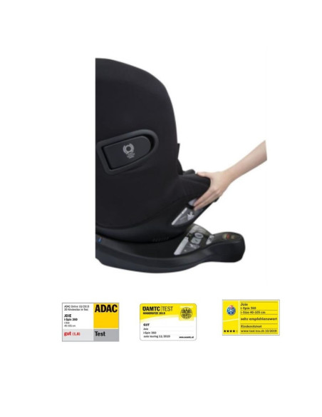 BB-C1801KACOL000,Joie - Scaun auto i-Spin 360° Coal, nastere - 105 cm, testat ADAC