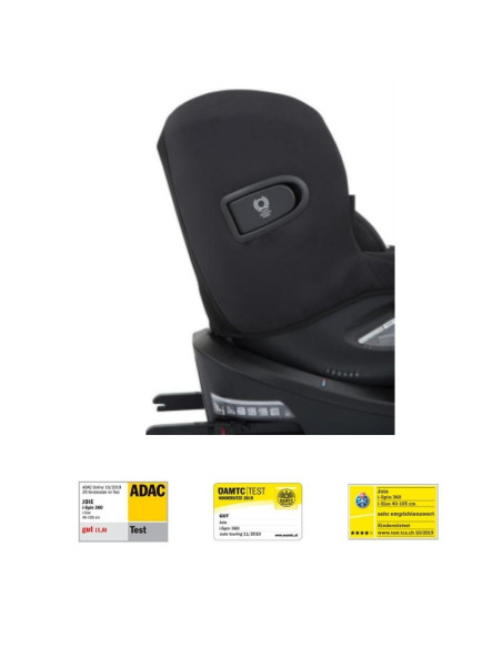 BB-C1801KACOL000,Joie - Scaun auto i-Spin 360° Coal, nastere - 105 cm, testat ADAC