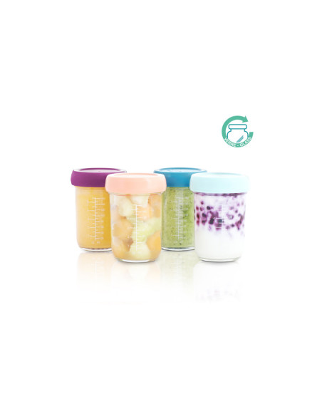 BB-A004313,Babymoov - Set 4 boluri gradate din sticla, 220 ml