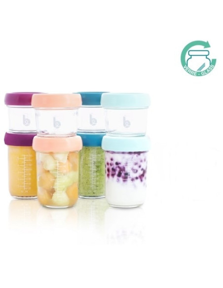 BB-A004312,Babymoov - Set 8 boluri gradate din sticla, 100 ml / 220 ml