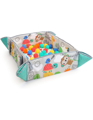 BB-12624,Bright Starts - Salteluta de activitati 5 in 1 Gym & Ball Pit Totally Tropical