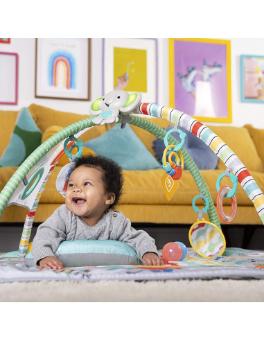BB-12624,Bright Starts - Salteluta de activitati 5 in 1 Gym & Ball Pit Totally Tropical
