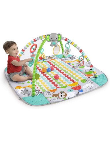 BB-12624,Bright Starts - Salteluta de activitati 5 in 1 Gym & Ball Pit Totally Tropical
