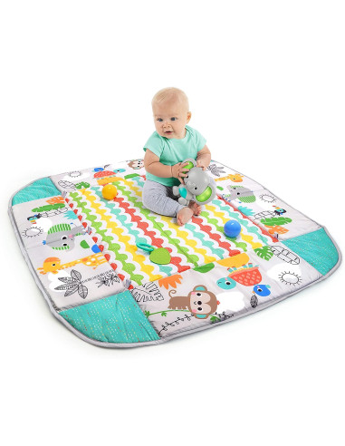 BB-12624,Bright Starts - Salteluta de activitati 5 in 1 Gym & Ball Pit Totally Tropical