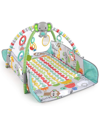 BB-12624,Bright Starts - Salteluta de activitati 5 in 1 Gym & Ball Pit Totally Tropical