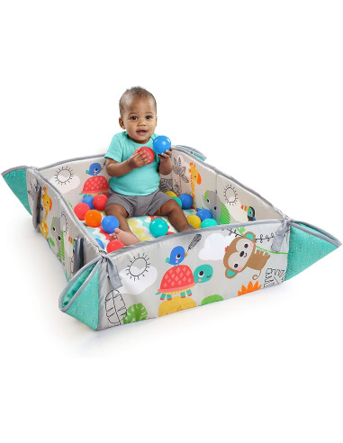 BB-12624,Bright Starts - Salteluta de activitati 5 in 1 Gym & Ball Pit Totally Tropical