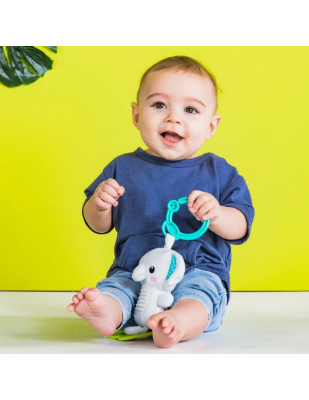 BB-9179E,Bright Starts - Jucarie plus Elefant pentru carucior Tug Tunes