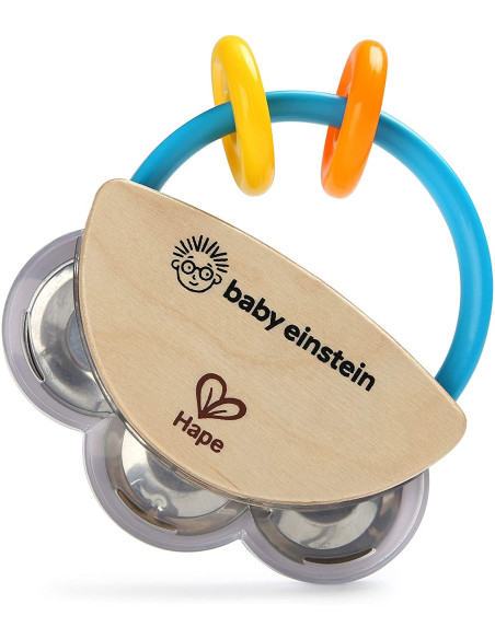 BB-12011,Baby Einstein - Jucarie mini tamburina din lemn