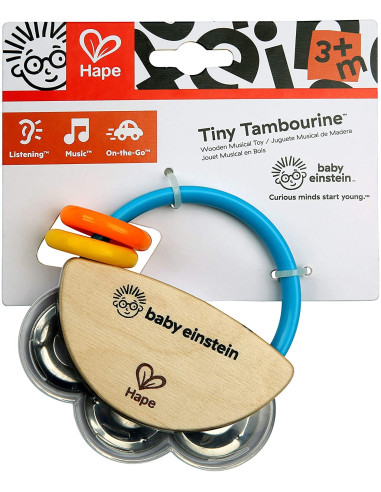 BB-12011,Baby Einstein - Jucarie mini tamburina din lemn