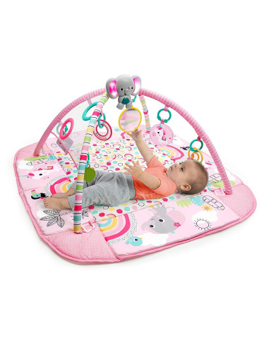BB-12625,Bright Starts - Salteluta de activitati 5 in 1 Gym & Ball Pit Rainbow Tropics