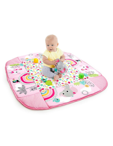BB-12625,Bright Starts - Salteluta de activitati 5 in 1 Gym & Ball Pit Rainbow Tropics