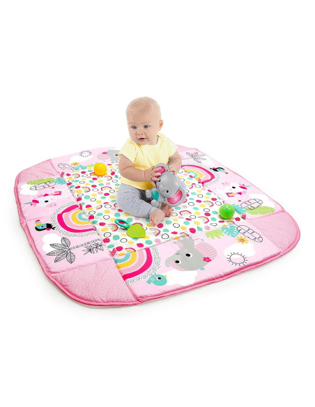 BB-12625,Bright Starts - Salteluta de activitati 5 in 1 Gym & Ball Pit Rainbow Tropics