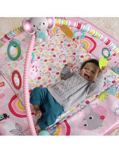 BB-12625,Bright Starts - Salteluta de activitati 5 in 1 Gym & Ball Pit Rainbow Tropics