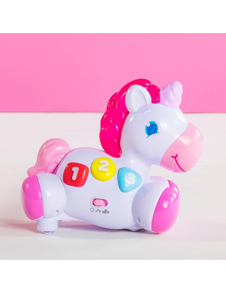 BB-10307,Bright Starts - Jucarie Unicornul magic Rock & Glow