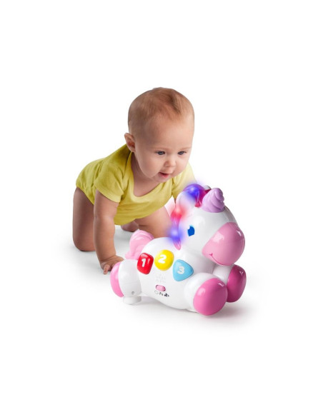 BB-10307,Bright Starts - Jucarie Unicornul magic Rock & Glow