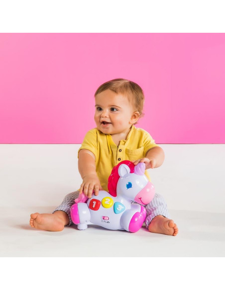 BB-10307,Bright Starts - Jucarie Unicornul magic Rock & Glow