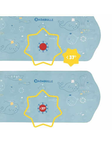 BB-B023014,Badabulle - Covor XXL antiderapant pentru cada cu senzor de temperatura