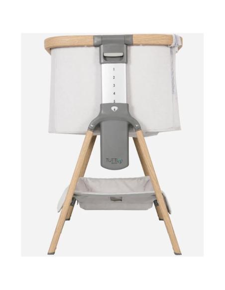 BB-211205/3596,Tutti Bambini – Patut 2 in 1 co-sleeper CoZee Oak & Sterling Silver