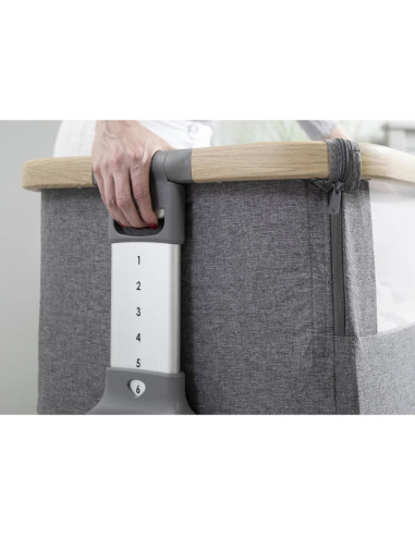 BB-211205/3596,Tutti Bambini – Patut 2 in 1 co-sleeper CoZee Oak & Sterling Silver