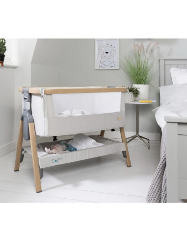 BB-211205/3596,Tutti Bambini – Patut 2 in 1 co-sleeper CoZee Oak & Sterling Silver