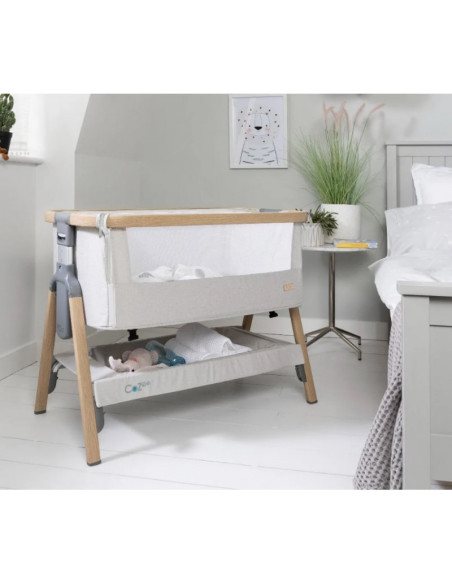 BB-211205/3596,Tutti Bambini – Patut 2 in 1 co-sleeper CoZee Oak & Sterling Silver