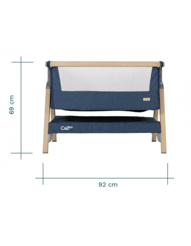 BB-211205/3596,Tutti Bambini – Patut 2 in 1 co-sleeper CoZee Oak & Sterling Silver