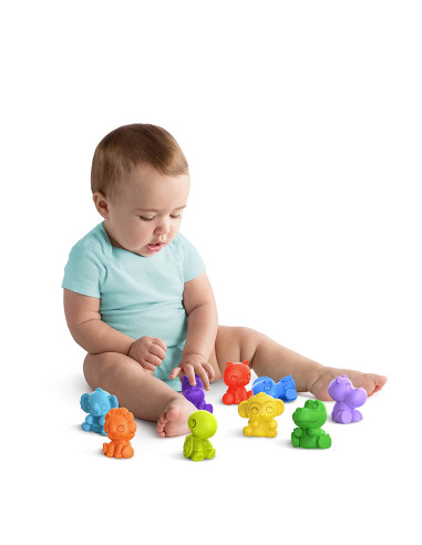 BB-12615,Bright Starts - Jucarie Echipa animalutelor colorate