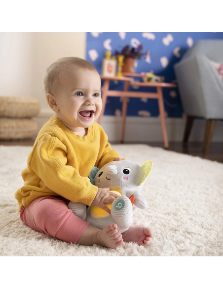 BB-12498,Bright Starts - Jucarie interactiva Hug a Bye Baby Elephant BB-12498,Bright Starts - Jucarie interactiva Hug a Bye Baby Elephant