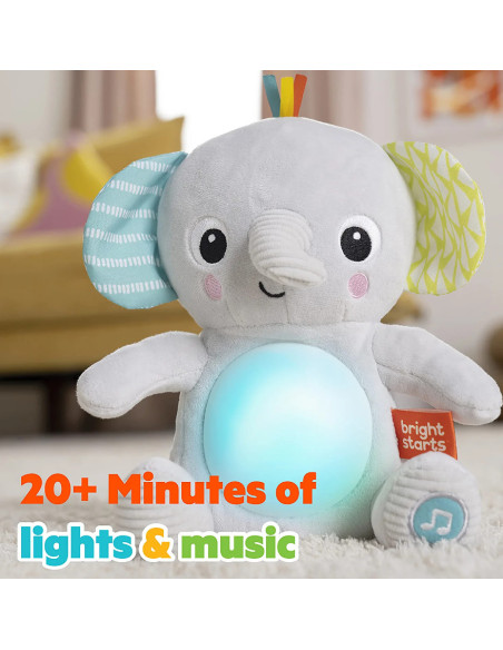 BB-12498,Bright Starts - Jucarie interactiva Hug a Bye Baby Elephant BB-12498,Bright Starts - Jucarie interactiva Hug a Bye Baby Elephant