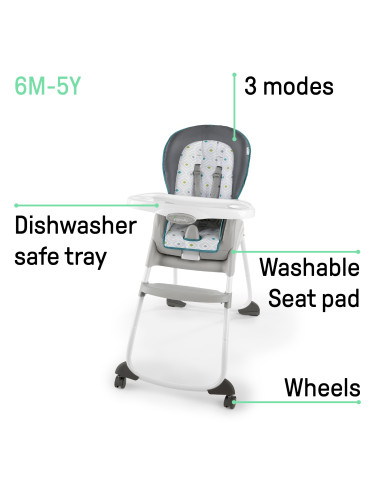 BB-12332,Ingenuity - Scaun de masa 3 in 1 Nash