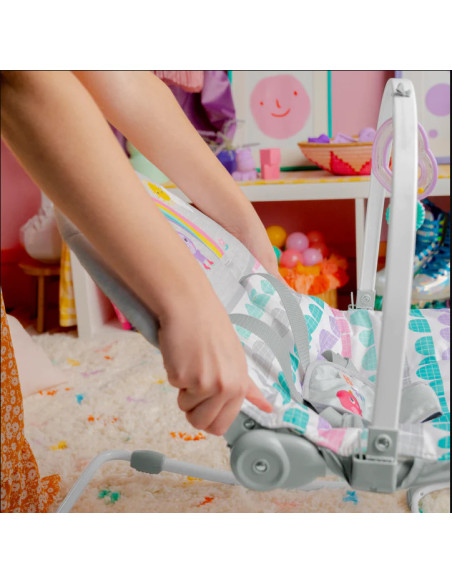 BB-13030,Bright Starts - Balansoar Rosy Rainbow 2 în 1