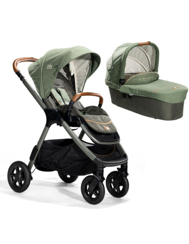 BB-C1817CALRL000trio,Joie - Carucior pentru copii multifunctional 3 in 1 Finiti Signature Pine/Laurel (Carucior Finiti Pine+ Lan