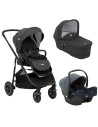 BB-C1817CALAG000set,Joie - Carucior pentru copii multifunctional 3 in 1 Versatrax Pavement/i-Snug Lagoon (Carucior Versatrax Pav