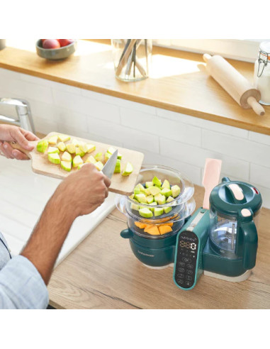 BB-A001136,Babymoov - Robot multifunctional Nutribaby + 6 in 1 Opal Green