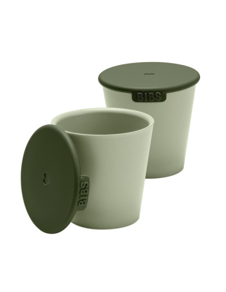 BB-4310250,BIBS - Set 2 pahare pentru bebe, Sage