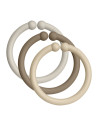 BB-900238,BIBS - Set 12 inele multifunctionale, Sand/Dark Oak/Vanilla