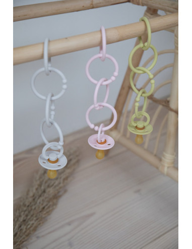 BB-900238,BIBS - Set 12 inele multifunctionale, Sand/Dark Oak/Vanilla