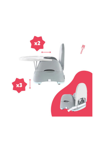 BB-B009015,Badabulle - Booster compact Home&Go din materiale reciclabile