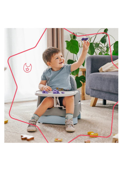 BB-B009015,Badabulle - Booster compact Home&Go din materiale reciclabile
