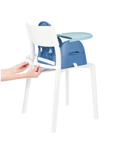 BB-B009014,Badabulle- Booster pliabil Nomad Albastru cu Pisicuta
