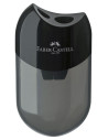 FC183500,Ascutitoare plastic dubla cu container neagra faber-castell