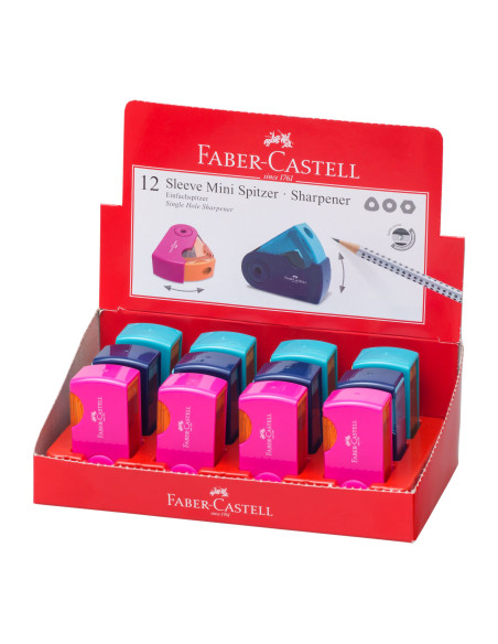 FC182714,Ascutitoare plastic simpla sleeve-mini trend 2019 faber-castell