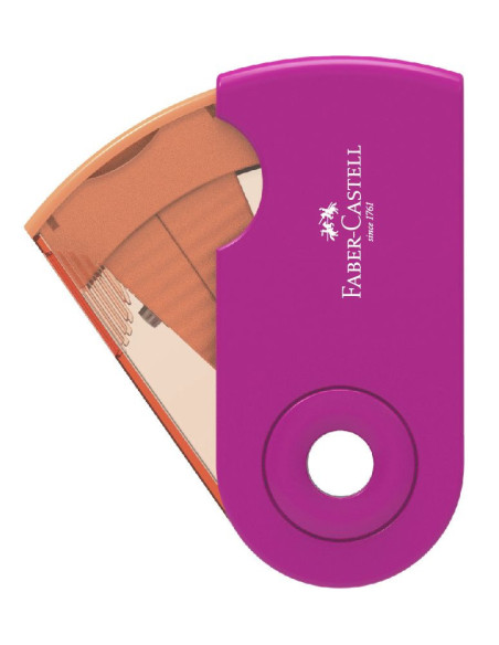 FC182714,Ascutitoare plastic simpla sleeve-mini trend 2019 faber-castell