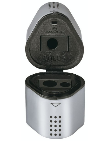 FC183800,Ascutitoare tripla grip 2001 gri faber-castell.