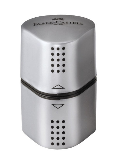 FC183800,Ascutitoare tripla grip 2001 gri faber-castell.