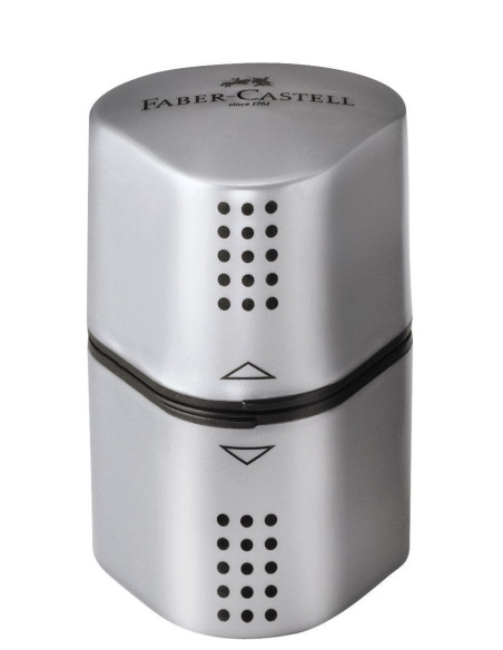 FC183800,Ascutitoare tripla grip 2001 gri faber-castell.