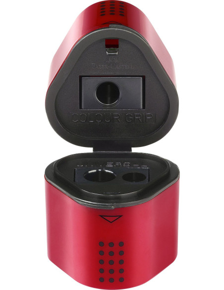 FC183801,Ascutitoare tripla grip 2001 rosie/albastra faber-castell