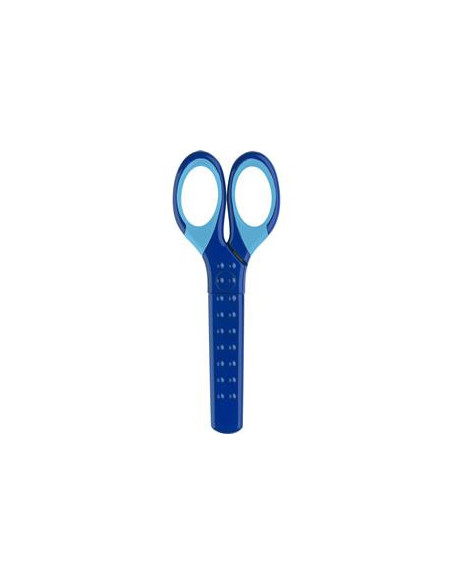 FC181549,Foarfeca scolara cu protectie grip albastra faber-castell